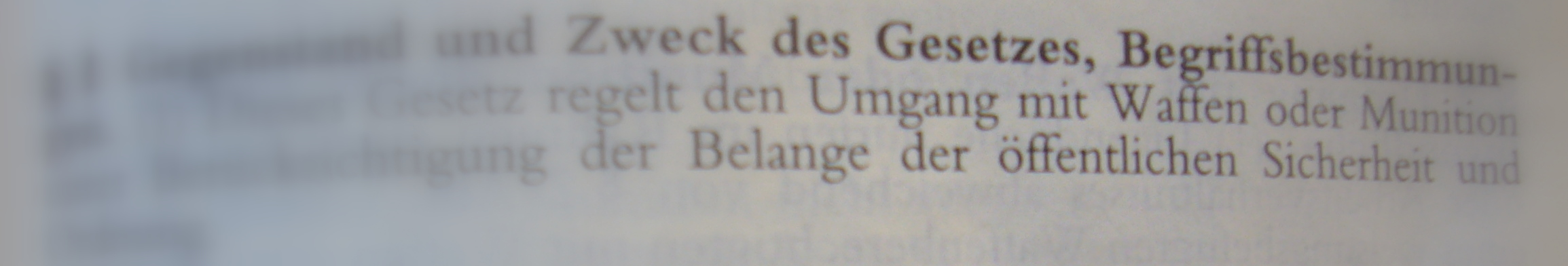WAFFENGESETZ